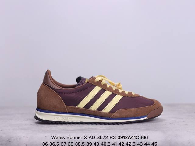 Adidas 阿迪达斯wales Bonner X Ad Sl72 Rs 阿迪联名板鞋 货号：Jh8648 xm0912Q366