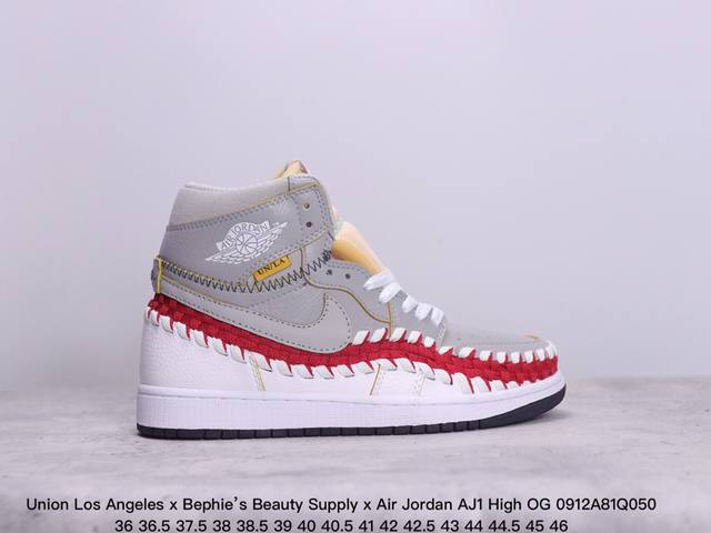 公司级union Los Angeles X Bephie’S Beauty Supply X Air Jordan Aj1 High Og”Woven“ 三方