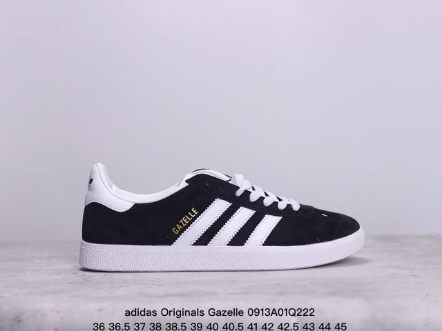 真标adidas Originals Gazelle 三叶草休闲防滑耐磨低帮板鞋 鞋头出色设计 塑就出众贴合感 稳固的后跟贴合足部曲线设计 软弹舒适 不易磨脚 - 点击图像关闭