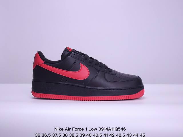 耐克nike Air Force 1 Low 空军一号低帮百搭休闲运动板鞋。柔软、弹性十足的缓震性能和出色的中底设计，横跨复古与现代的外型结合，造就出风靡全球三