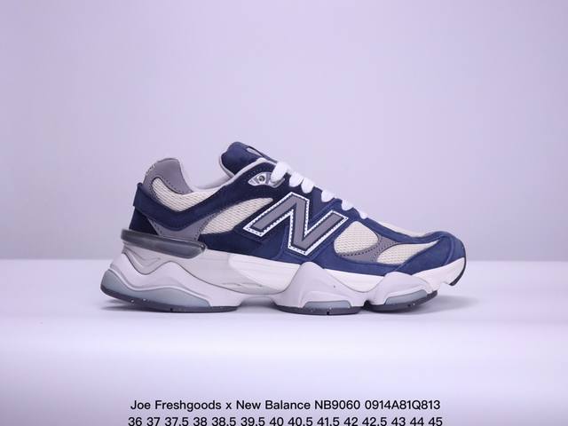 公司级joe Freshgoods X New Balance nb9060 联名款 复古休闲运动慢跑鞋 鞋款灵感源自设计师本人对夏日的怀日回忆。鞋面大身由空间