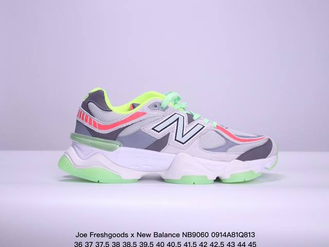 公司级joe Freshgoods X New Balance nb9060 联名款 复古休闲运动慢跑鞋 鞋款灵感源自设计师本人对夏日的怀日回忆。鞋面大身由空间