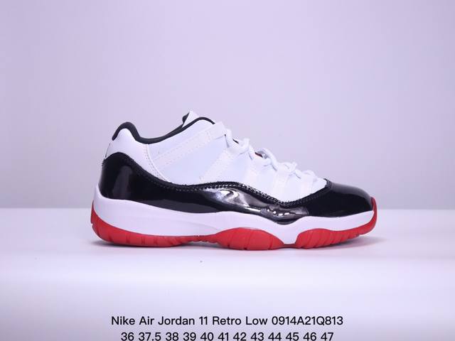 公司级耐克nike Air Jordan 11 Retro Low”Concord“Aj11代迈克尔 乔丹低帮运动文化篮球鞋 货号:Av2187-001 尺码: