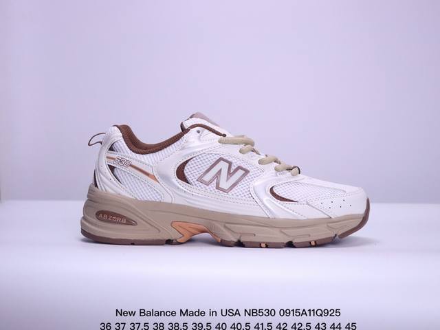 真标带半码！ 新百伦new Balance Made In Usa Nb530系列 美产血统经典复古休闲运动慢跑鞋. xm0915Q925