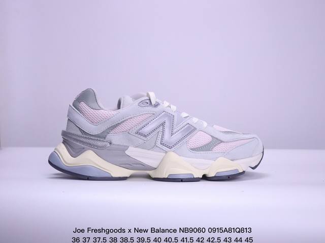 公司级joe Freshgoods X New Balance nb9060 联名款 复古休闲运动慢跑鞋 鞋款灵感源自设计师本人对夏日的怀日回忆。鞋面大身由空间