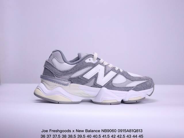 公司级joe Freshgoods X New Balance nb9060 联名款 复古休闲运动慢跑鞋 鞋款灵感源自设计师本人对夏日的怀日回忆。鞋面大身由空间