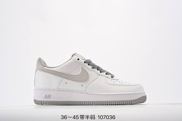 真标耐克nike Air Force 1‘07 空军一号低帮百搭休闲运动板鞋。柔软、弹性十足的缓震性能和出色的中底设计，横跨复古与现代的外型结合，造就出风靡全球 - 点击图像关闭