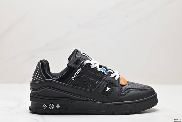 公司级全新lv路易威登louis Vuitton Trainer Sneaker Low休闲运动文化百搭板鞋 尺码:36-45 Id:Jfd129-Rjh