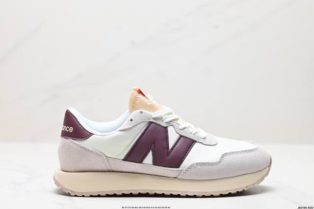 公司级new Balance 237系列 男女款休闲运动鞋采用猪巴革麂皮及牛培革料拼接构成#中底搭配轻质复古eva材质#防滑橡胶波纹外底上世纪 70 年代的意大