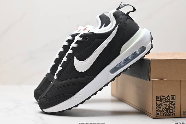 公司级耐克nk Air Max Dawn 黎明系列低帮气垫百搭休闲运动慢跑鞋 采用柔软翻毛皮和透气梭织材料打造利落鞋面 中底和鞋跟融入现代感线条设计 兼具复古风 - 点击图像关闭