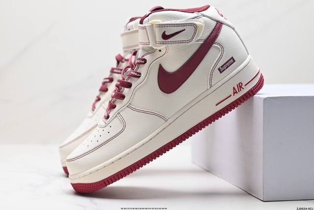 公司级nike Air Force 1 Mid 07 原楦头原纸板 打造纯正中帮空军版型 专注外贸渠道 全掌内置蜂窝气垫 原盒配件 原厂中底钢印、拉帮完美 官方