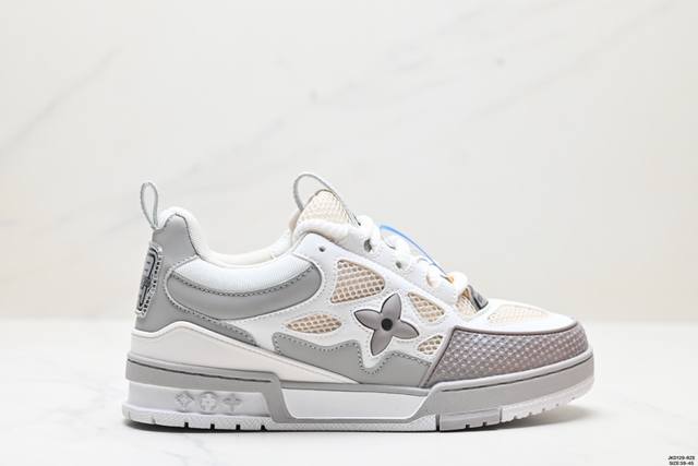 全新lv路易威登louis Vuitton Trainer Sneaker Low休闲运动文化百搭板鞋 尺码:39-45 Id:Jkd129-Rze