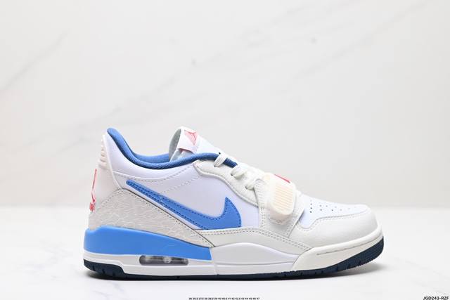 公司级三合一最强合体，多种新配色回归耐克nike Air Jordan Legacy 312 Low”White Grey Fog Blue Red“乔丹最强三