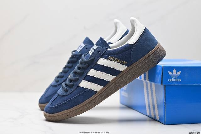 公司级adidas Handball Spezial 阿迪达斯经典款 复古休闲板鞋 全鞋采用反毛皮制作 牛筋耐磨大底 承载青春情怀的板鞋 经典三条杠装饰鞋侧 品 - 点击图像关闭