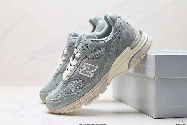 公司级new Balance新百伦nb Made In Usa Mr993系列美产血统经典复古休闲运动百搭老爹跑步鞋 采用台产猪巴革及透气网眼材质 6层组合底模