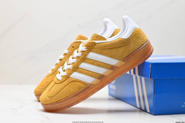 公司级adidas Originals Gazelle Indoor三叶草休闲防滑耐磨低帮板鞋 官方货号:Hq8716 尺码:35.5 36 36.5 37 3