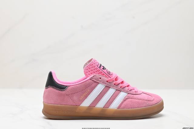 公司级adidas Originals Gazelle Indoor 三叶草休闲防滑耐磨低帮板鞋 鞋头出色设计 塑就出众贴合感 稳固的后跟贴合足部曲线设计 软弹 - 点击图像关闭