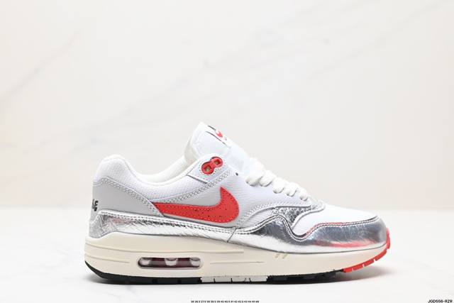 公司级nike Air Max 1 耐克气垫 缓震 耐磨运动鞋 鞋身材质均选择皮革 织物 麂皮多种材质覆盖 保证质感的前提下 层次感也相当不错 带有开窗式 Ai