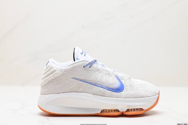 公司级nike Air Zoom Gt Hustle3 Blueprint 时尚百搭 減震耐磨透气 低帮 篮球鞋 货号:Hj9084-100 尺码:36 36.