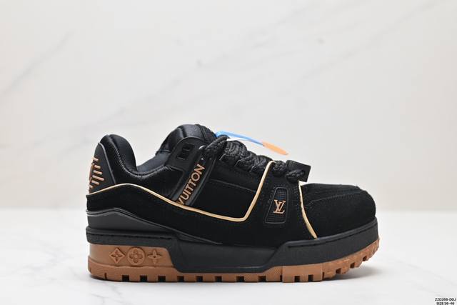 公司级louis Vuitton Trainer Maxi Low Sneaker 小胖丁 面包版马克西系列低帮休闲运动文化百搭篮球板鞋 升级原楦原纸版数据开发 - 点击图像关闭