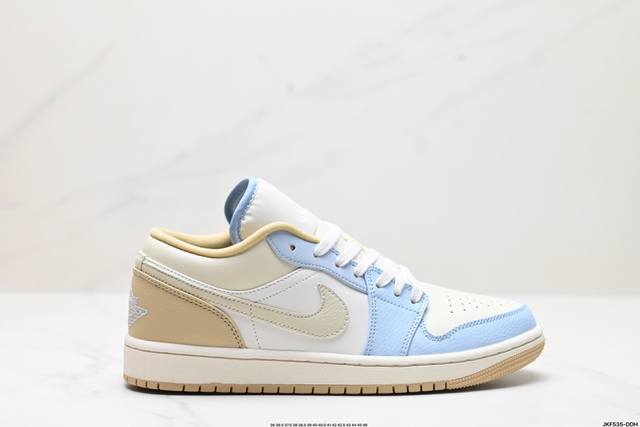 公司级nike Air Jordan 1 Low Aj1乔1低帮休闲板鞋 同步官方配色 官方货号:Hq4186-111 Size:36 36.5 37.5 38