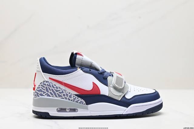 真标三合一最强合体，多种新配色回归耐克nike Air Jordan Legacy 312 Low”White Grey Fog Blue Red“乔丹最强三合