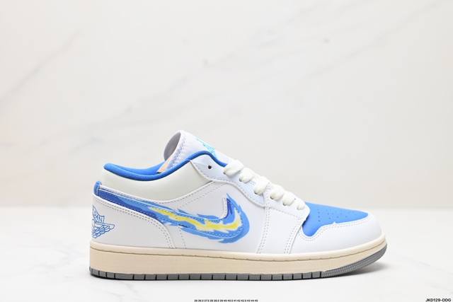 公司级air Jordan 1 Low Aj1乔1低帮休闲板鞋 同步官方配色 官方货号:Fj7219-441 尺码:36 36.5 37.5 38 38.5 3