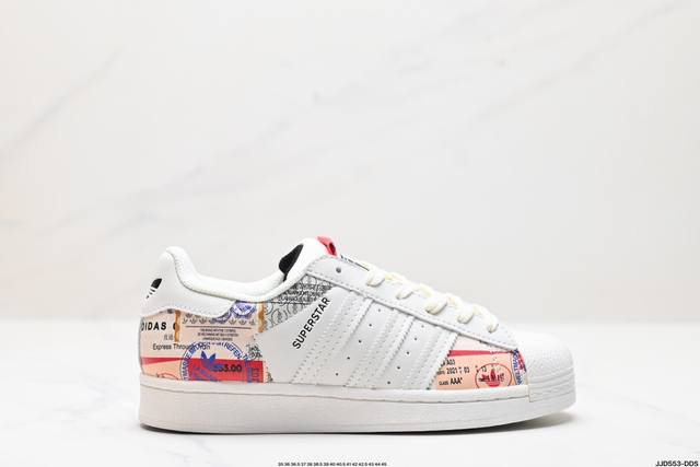 真标阿迪达斯adidas三叶草 Originals Superstar贝壳头系列低帮经典百搭休闲运动板鞋 货号:Gy8457 尺码:35.5 36 36.5 3