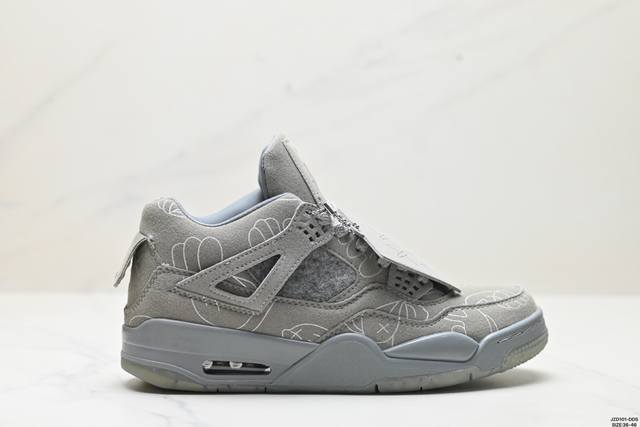 真标kwas X Nike Air Jordan 4 Retro 迈克尔 乔丹aj4代中帮复古休闲运动文化篮球鞋 货号:930155 001 尺码:36 36.