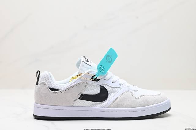 真标耐克 Nike Sb Alleyoop 缓震运动休闲滑板鞋 货号:Cj0882-100 尺码:36 36.5 37.5 38 38.5 39 40 40.5 - 点击图像关闭