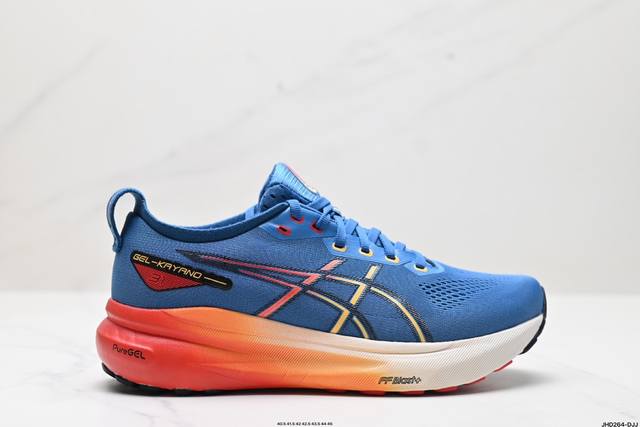 公司级瑟亚士asics Gel-Kayano 31 亚卡诺31低代帮专业有氧轻超量休闲动运全能慢鞋跑。标原半码制#全新原装数据开人发体工学体一式轻贾质卡双编层鞋