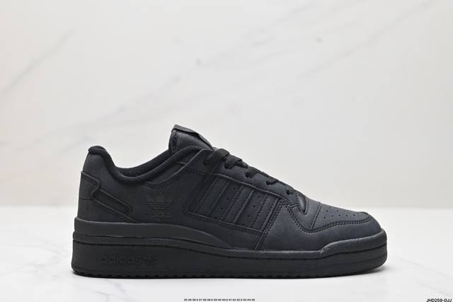 公司级阿迪达斯 Adidas Forum Low Cl低帮百搭潮流休闲运动板鞋 以复古篮球鞋的外形为基础 采用皮革拼接简约百搭 更加贴合舒适 中底内侧网格造型起