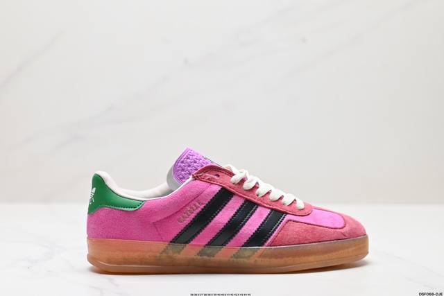 真标gucci X Adidas Originals Gazelle Indoor 三叶草休闲防滑耐磨低帮板鞋 官方货号:707864 9Stuo 5960 尺