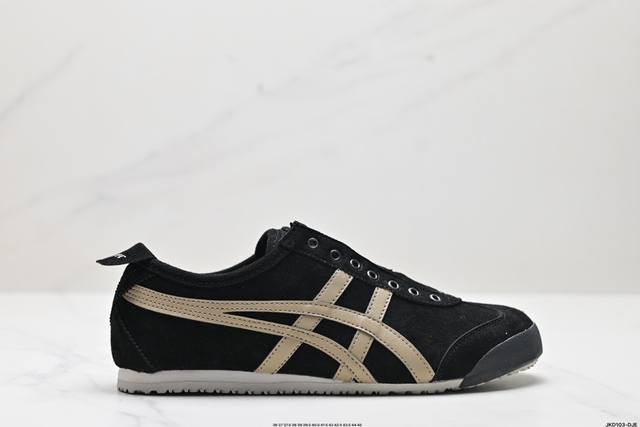 公司级onitsuka Tiger鬼冢虎 Mexico 66 Slip-On 一脚蹬低帮夏季透气运动休闲鞋 货号:1183A438-001 尺码:36 37 3