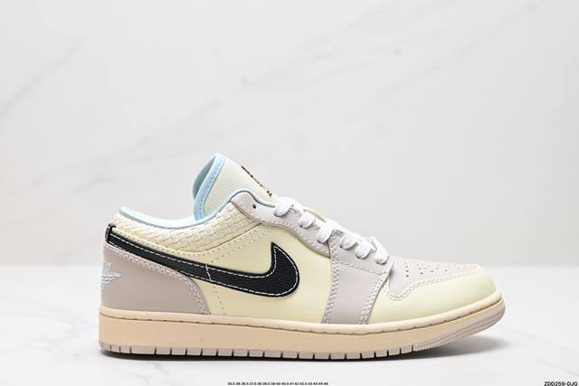 公司级nike Air Jordan 1 Low Se Aj1乔1低帮休闲板鞋 同步官方配色 官方货号:Hq3440-101 尺码:35.5 36 36.5 3