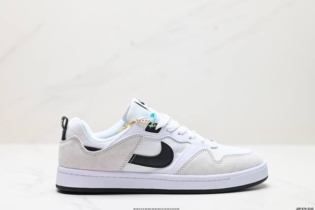 真标耐克 Nike Sb Alleyoop 缓震运动休闲滑板鞋 货号:Cj0882-100 尺码:36 36.5 37.5 38 38.5 39 40 40.5 - 点击图像关闭