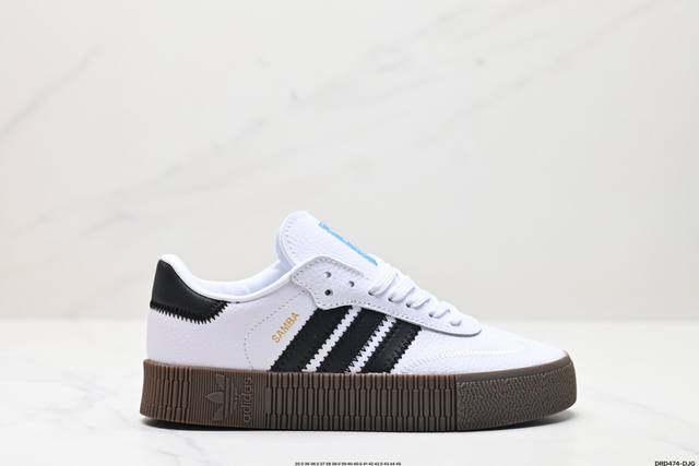 真标adidas Originals Sambarose 防滑减震 低帮 板鞋 货号:B28156 尺码:35.5 36 36.5 37 38 38.5 39