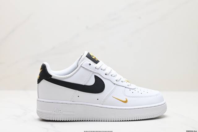 真标耐克nike Air Force 1‘07 空军一号低帮百搭休闲运动板鞋。柔软、弹性十足的缓震性能和出色的中底设计，横跨复古与现代的外型结合，造就出风靡全球