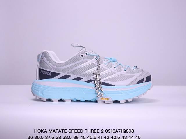 公司级hoka Mafate Speed Three 2玛法特 超轻厚底轻量山地跑步鞋 货号:1153931 尺码:36 36.5 37.5 38 38.5 3