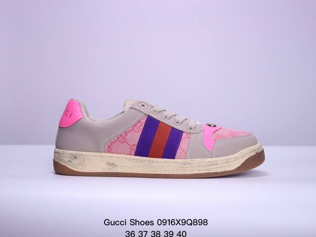 Gucci Shoes 古驰 潮鞋系列 全新配套 古驰 Gucci 休闲板鞋 货号：43194 尺码：36～44 Xm0916Q898