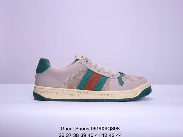 Gucci Shoes 古驰 潮鞋系列 全新配套 古驰 Gucci 休闲板鞋 货号：43194 尺码：36～44 Xm0916Q898