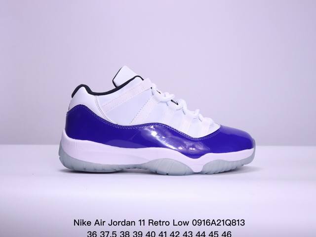 公司级耐克nike Air Jordan 11 Retro Low”Concord“Aj11代迈克尔 乔丹低帮运动文化篮球鞋 货号:528895-010 尺码: