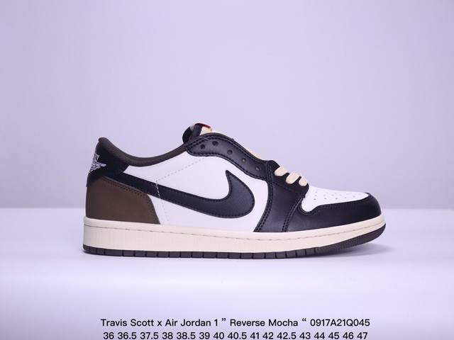 公司级aj1倒勾travis Scott X Air Jordan 1 ” Reverse Mocha “ Aj1乔1 Ts 闪电 联名倒钩 低帮文化篮球鞋 完 - 点击图像关闭