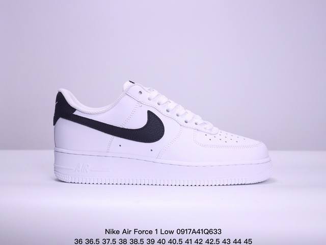 纯原级别 Nike Air Force 1 Low “白黑” 货号：Ct2302- 原厂冲刀皮料切割干净 无任何毛边 清洁度细节完美 做工细节全方位比对原鞋。