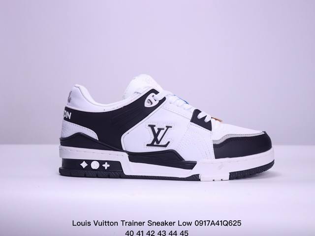 公司级全新lv路易威登louis Vuitton Trainer Sneaker Low休闲运动文化百搭板鞋 尺码:40-45 Xm0917Q625