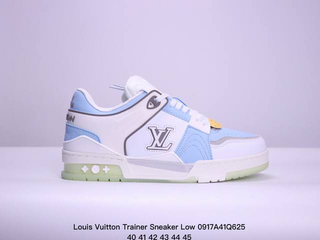 公司级全新lv路易威登louis Vuitton Trainer Sneaker Low休闲运动文化百搭板鞋 尺码:40-45 Xm0917Q625 - 点击图像关闭