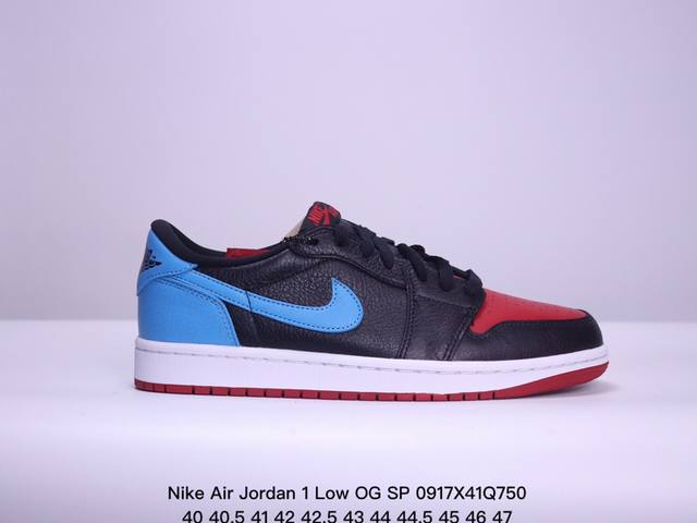 特价纯原版本 真标 耐克 Nike Air Jordan 1 Low Og Sp Military Blue Aj1乔1 倒勾 低帮篮球鞋 Aj1 乔丹1代 A