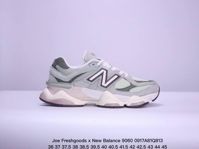 公司级joe Freshgoods X New Balance Nb9060 联名款 复古休闲运动慢跑鞋 鞋款灵感源自设计师本人对夏日的怀日回忆。鞋面大身由空间