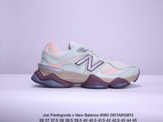 公司级joe Freshgoods X New Balance Nb9060 联名款 复古休闲运动慢跑鞋 鞋款灵感源自设计师本人对夏日的怀日回忆。鞋面大身由空间