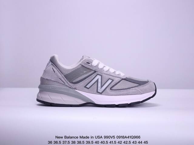 公司级庆祝990型号诞生40周年奢华美产,Nb新百伦new Balance Made In Usa 990V5高端美产系列经典复古休闲运动慢跑鞋 货号：M990